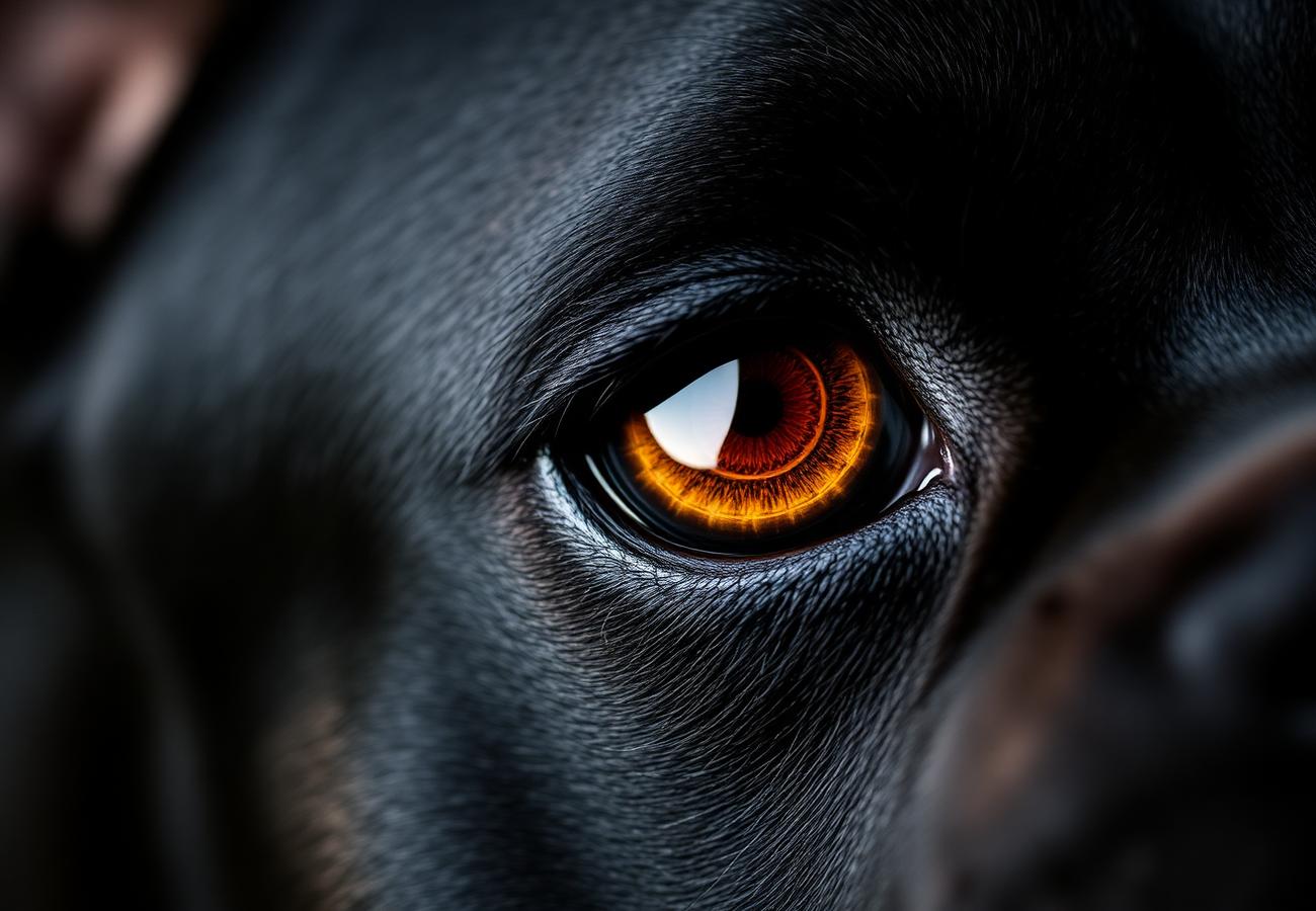 Cane Corso amber eye